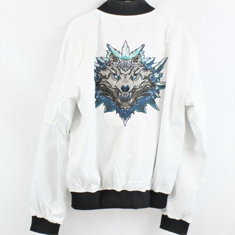 White Bibisama Bomber Jacket M-L
